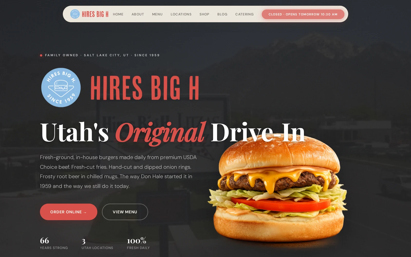 Hires Big H marketing site