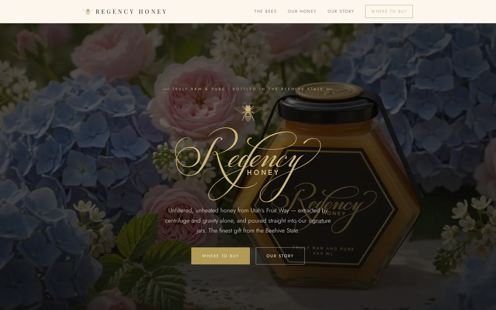 Regency Honey e-commerce store