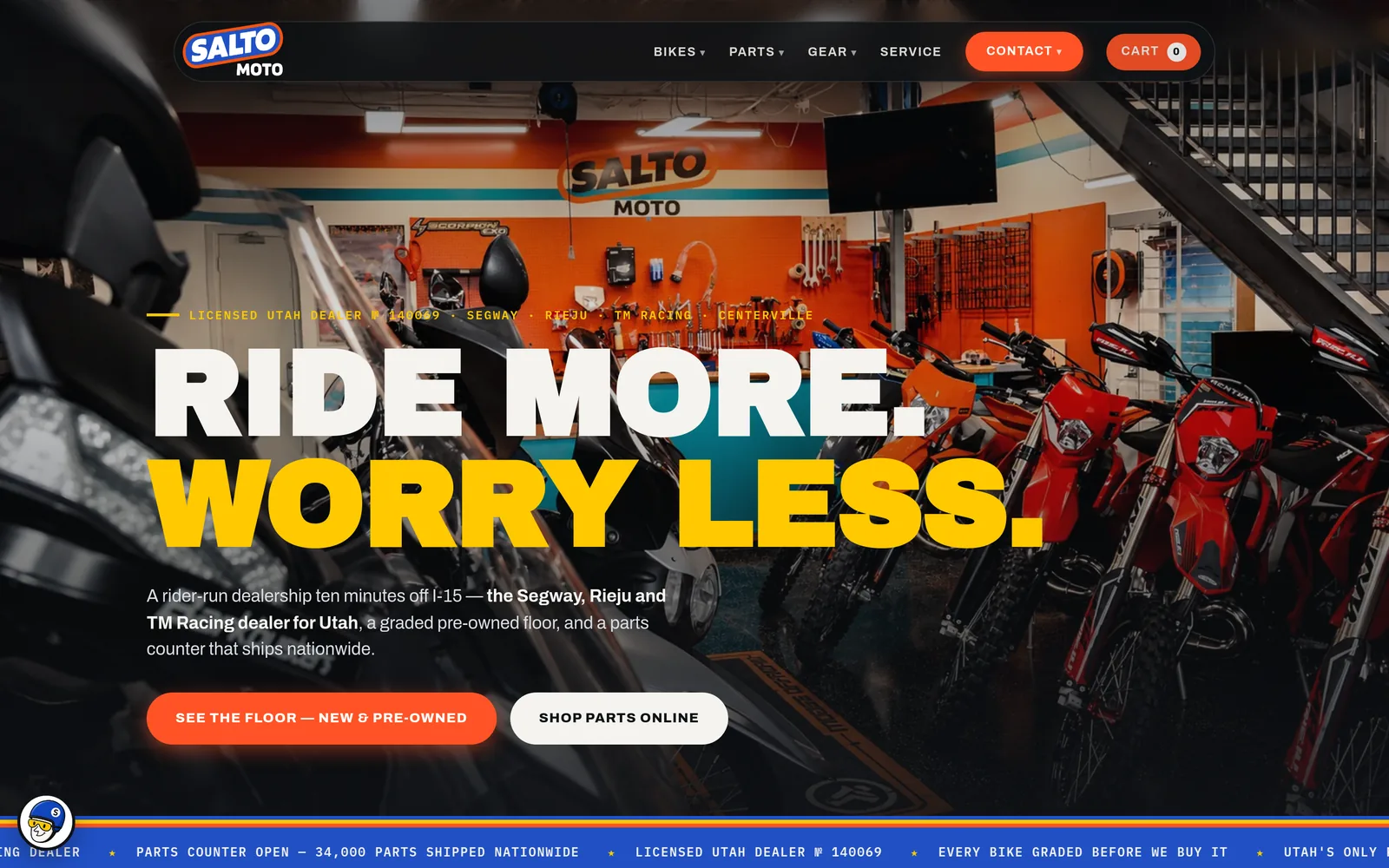 Salto Moto dealership site